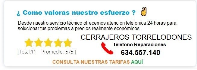 cerrajero Torrelodones precio